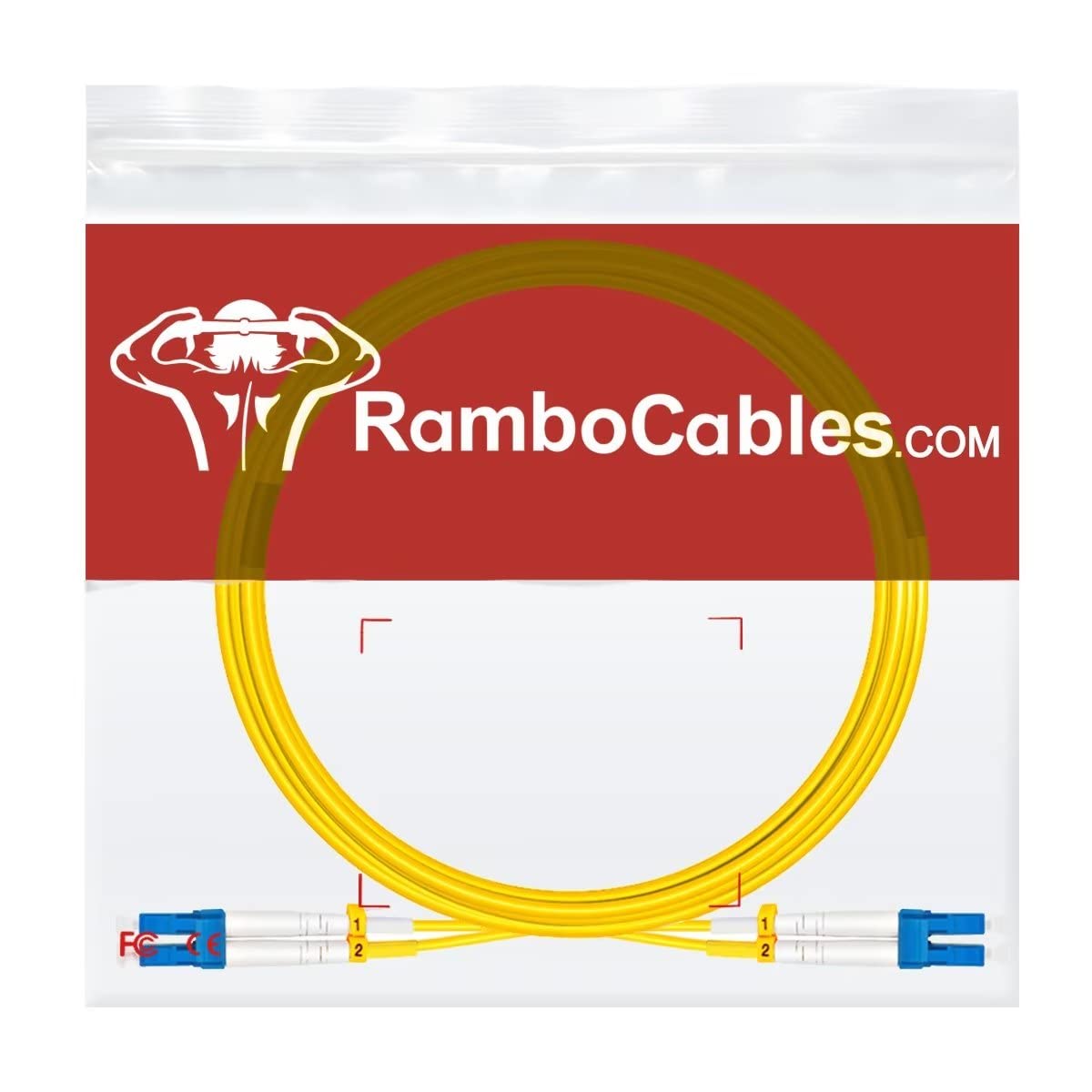 3m(10ft) OS2 LC to LC Single Mode Fiber Patch Cables, Options 7inch~1000ft, SM Singlemode Fiber Optic Cable 10G SMF LSZH Duplex 9/125μm OD 2.0mm (5pack), 𝙍𝙖𝙢𝙗𝙤𝘾𝙖𝙗𝙡𝙚𝙨