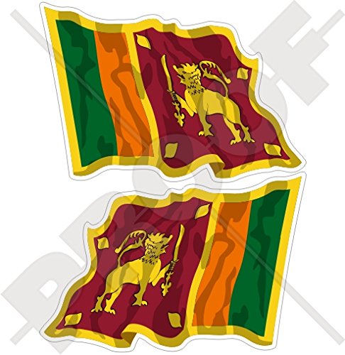 Sri Lanka Flagge Aufkleber - 110 Mm Vinyl-Sticker, Wetterfest & Kratzfest - Inkl. 2 Bonus-Aufkleber - Für Auto, Helm, Fenster
