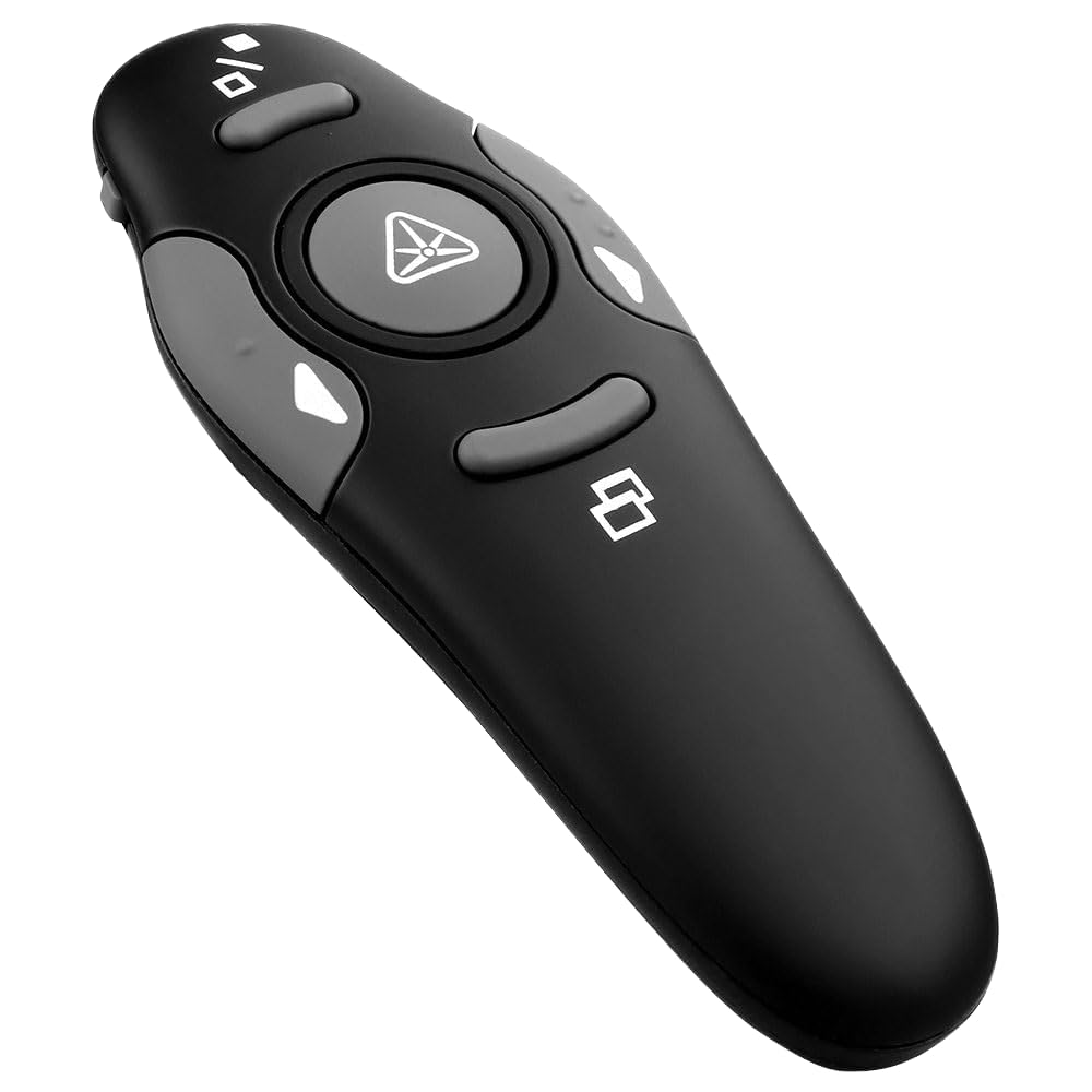 Laser Pointer - Wireless Presenter - RF 2.4G Hz with USB Remote Control PPT Clicker for Powerpoint Presentation