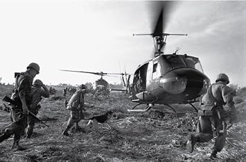 سباق القوات للمروحيات في حرب فيتنام ، 1968 - Vintage Photo Art Print 12 "x 8"