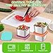 ZXiaJUMCR 4 Packs of 6 oz Stainless Steel Snack Containers,condiment cups reusableStorage Containers, Easy Open Leakproof Metal Snack Containers with Silicone Lids for All Kinds of Homework Jobs.