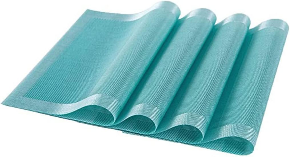 4-Piece Set PVC Washable Placemat Table Mat Placemat Set Kitchen Accessories Coaster Wine Mat Table Decoration