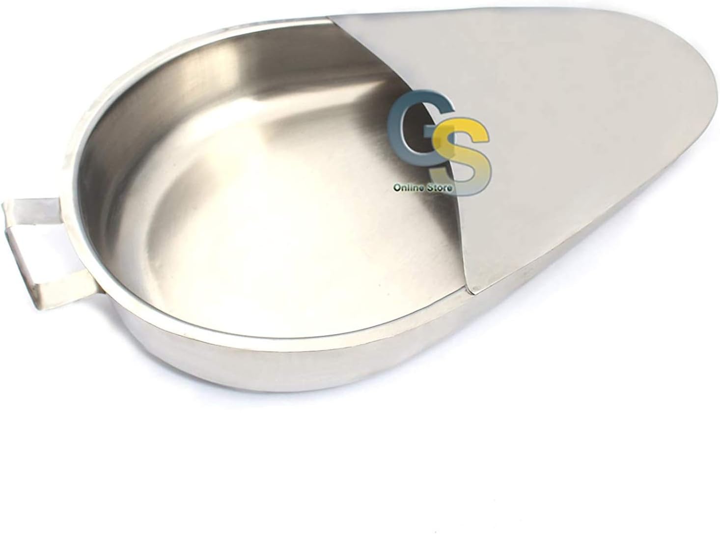 Fracture Bed Pan, 3" Front, 1" Back, 12-1/2" Length X 9-1/4" Width Stainless Steel by G.S Online Store