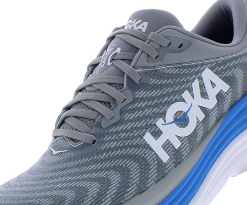 HOKA Gaviota 5 Mens Shoes Size 10, Color: Limestone/Diva Blue