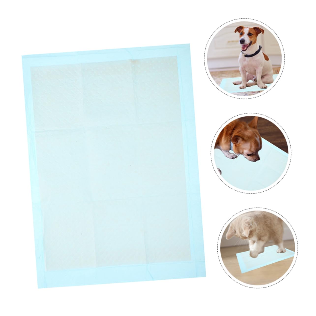Toyvian 100pièces Alèses Jetables pour Chiens Et Chats Tapis Entraînement Ultra-absorbants Et Imperméables Parfaits pour Usage Intérieur Et Extérieur