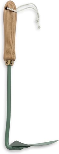 Miniatura 6 de Barebones Azada de acero inoxidable con hoja triangular, herramientas de jardinería japonesas para deshierbar mango largo y azada de mano, azada de