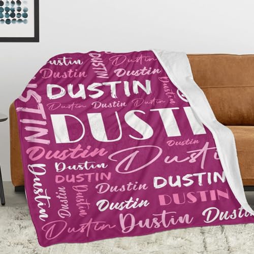 Personalized Blankets for Kids with Names Customized Blankets with Name for Adult Custom Blanket Gift for Birthday Christmas Valentines Day Gift