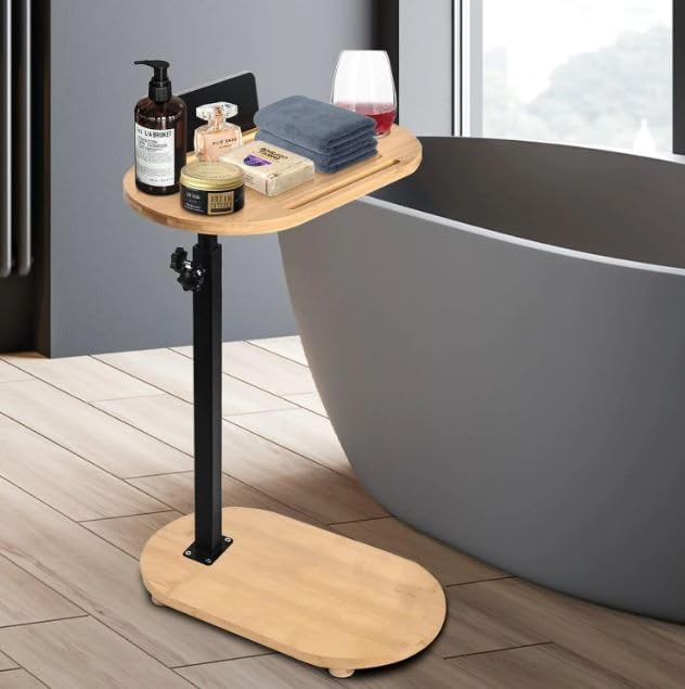 Buy Arcanine Bamboo Bathtub Tray Table with Adjustable Height