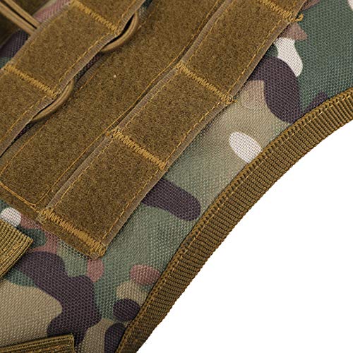 Dibiao Hond Vest Verstelbare Anti‑Lost Hond Vest Met Harnas Leiband Voor Outdoor Trainingcamouflage Groen L - Image 7