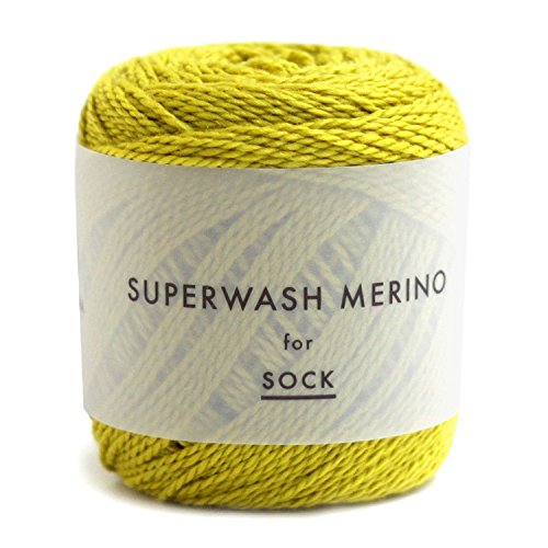 DARUMA スーパーウォッシュメリノ 毛糸 合細 Col.2 イエロー 系 50g 約145m 01-6390
