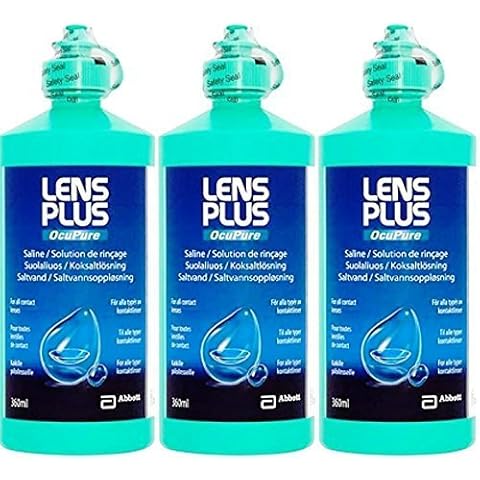 Amo Kontaktlinsen-Lösung Lens Plus OcuPure, 360 ml, 3 Stück Cover