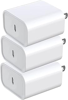 20w iPhone Charger Block, 3pack USB C Charging Blocks Fast Charge Wall Plug For iPhone 15 Pro Max 14Pro 13 13Pro 12 12Pro 11 11Pro 10 X Xr Xs 8 Plus USB-C Power Adapter Type C Cube USBC Box PD C Brick