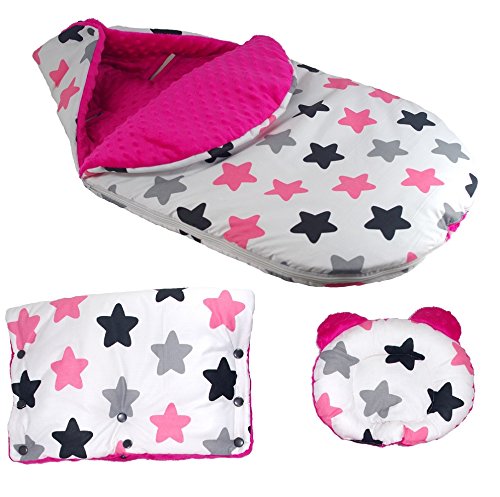 Baby Toddler Stroller cossytoes Buggy Liner Padded pram FOOTMUFF/HANDWARMER/PRAM Pillow (3 pcs Set XL Size, 2)