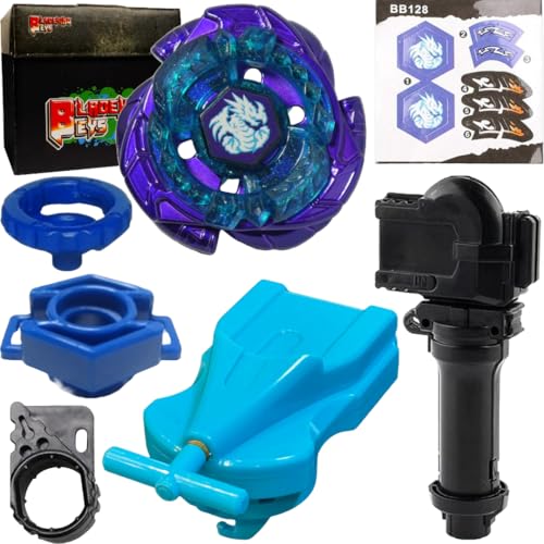 Image of BLADEKING BEYS BB-M28 Omega'-Dragonis 85XF + 1 Way String Launcher (Right Spin)+ Grip +Toy Storage Box