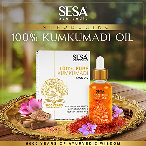 Sesa Kumkumadi Face Oil 15ml for Radiant& Glowing Skin | Made with 100% Pure Kumkumadi Tailam | Repairs Dull & Damaged Skin | Provides Deep... - Image 4