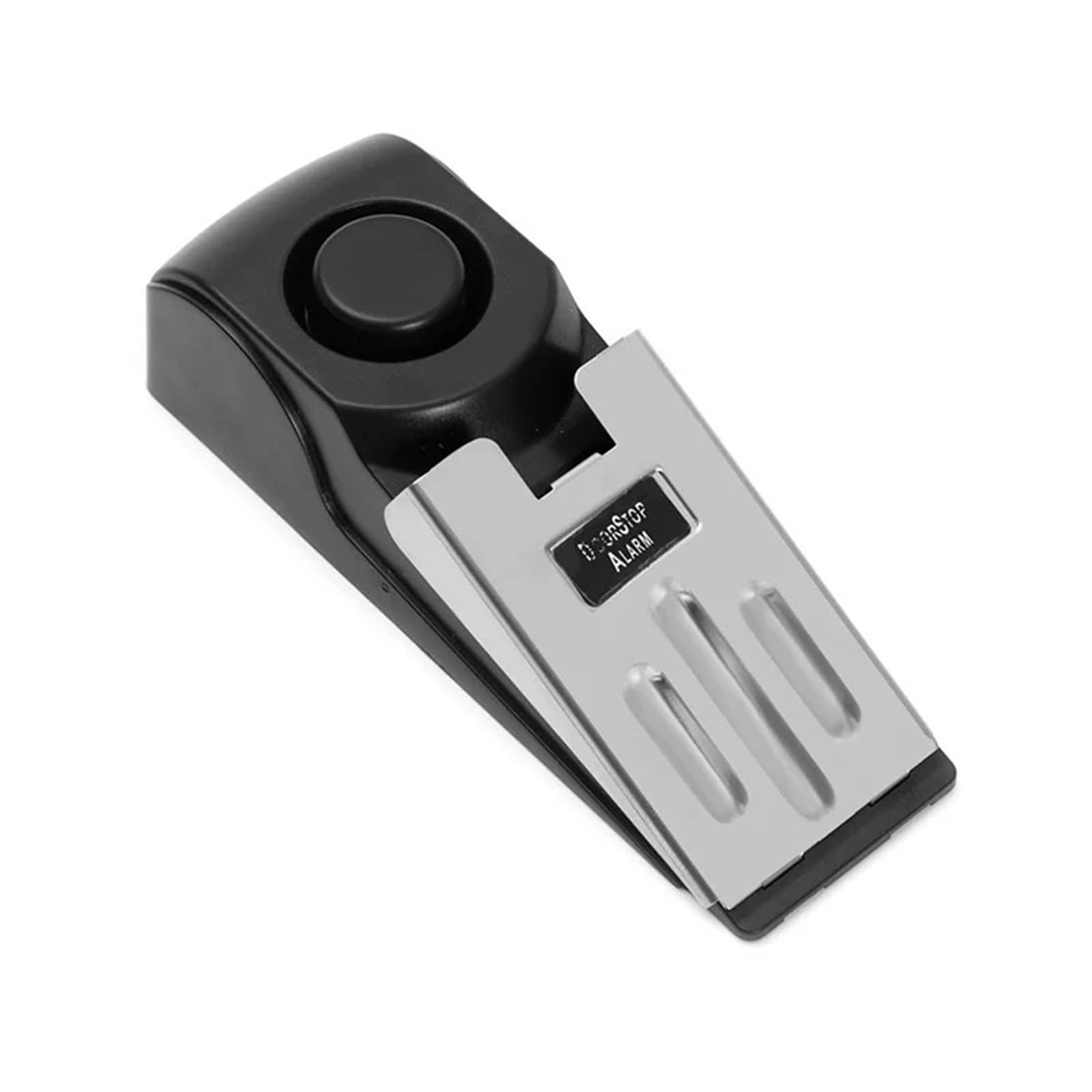 Dsfihjo Black Portable Alarm Door Stopper 120Db Wireless Wedge Door Stop Alarm