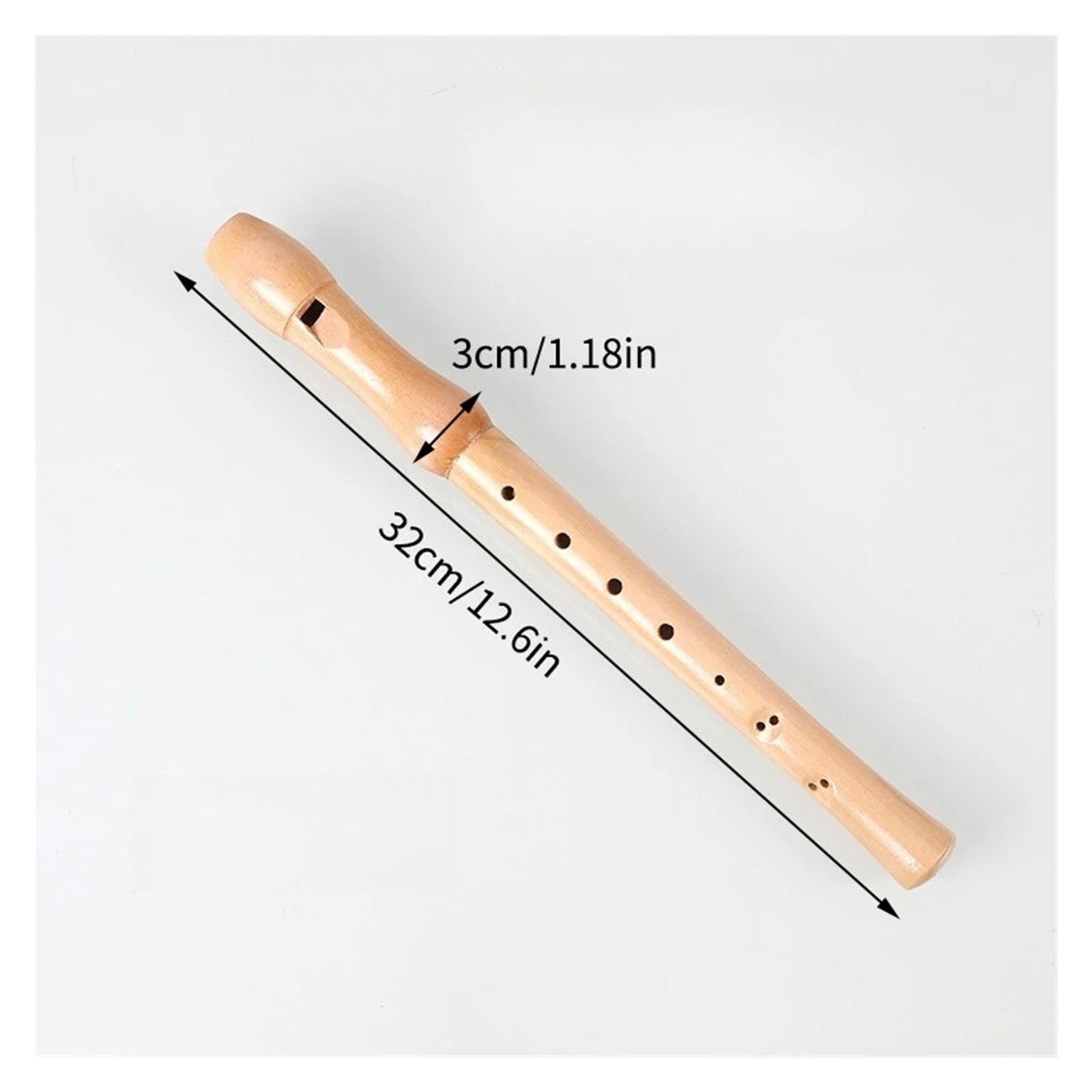 Sopranblockflote Holzblockflöte, 8 Löcher, Blockflöte, Showblockflöten, geblasene Holzbläser