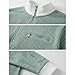 2026 Men's Casual Fashion Up Collar Contrasting Zipper Sweatshirt Men's Daily Simple Loose Waffle Half-Zip Pullover