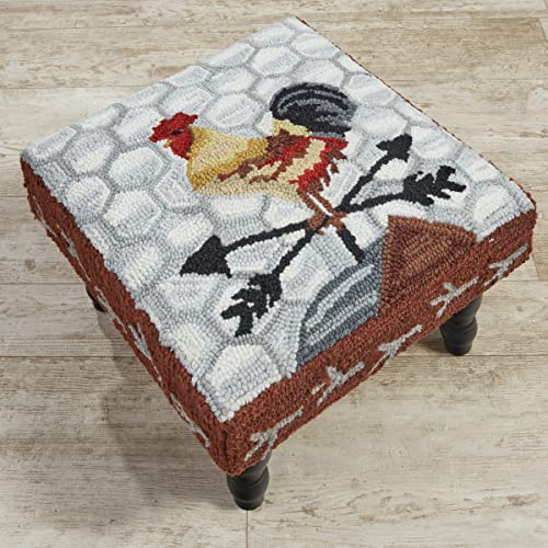 Park Designs Butaco Break of Day Rooster | Base resistente | Diseño rústico con reposapiés | Mueble decorativo estilo rústico miniatura 2