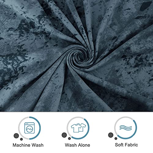 Uxcell Ink Painting Printed Sofa Cover For Armchair, Stretch Couch Slipcover With One Pillowcase, Stylish Pattern Furniture For Living Room Slateblue Medium #TOP3