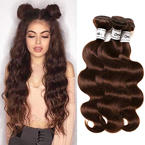 Body Wave Light Brown Bundles Human Hair Brazilian...