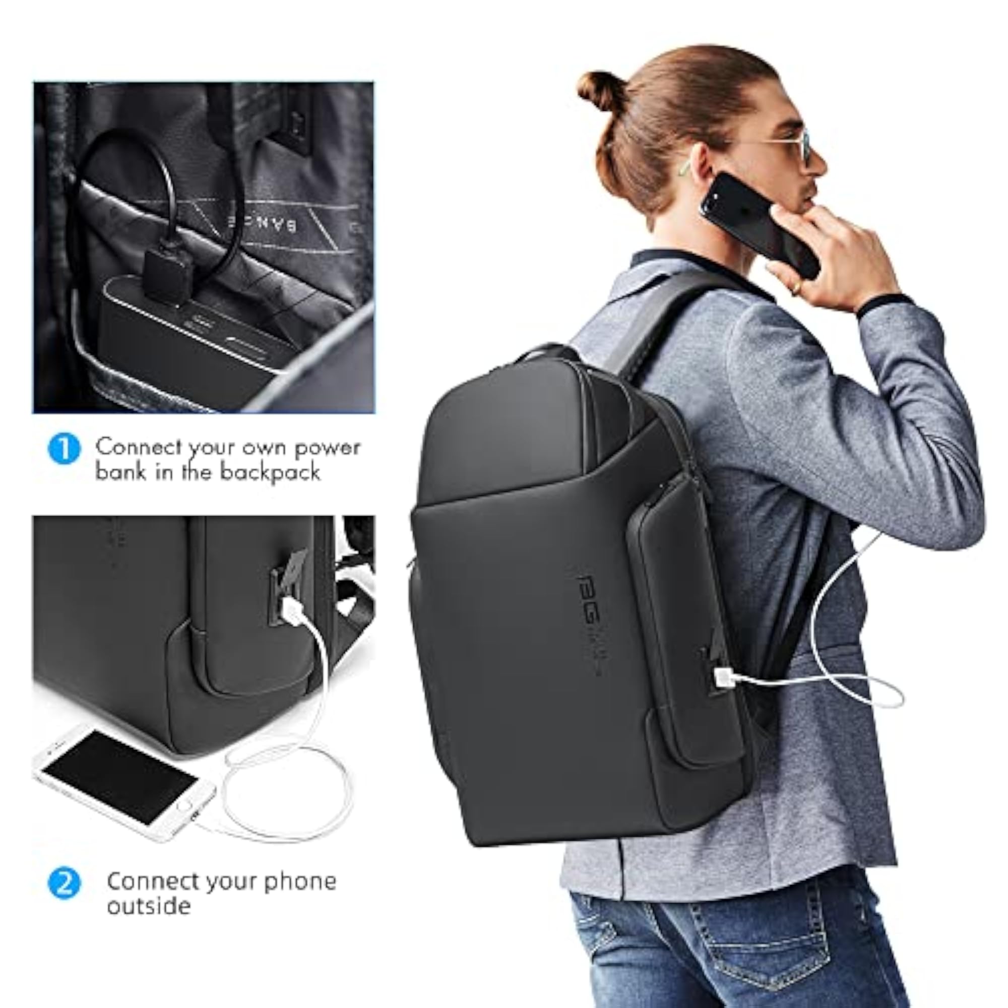 Smart Business Backpack with USB Charging Port