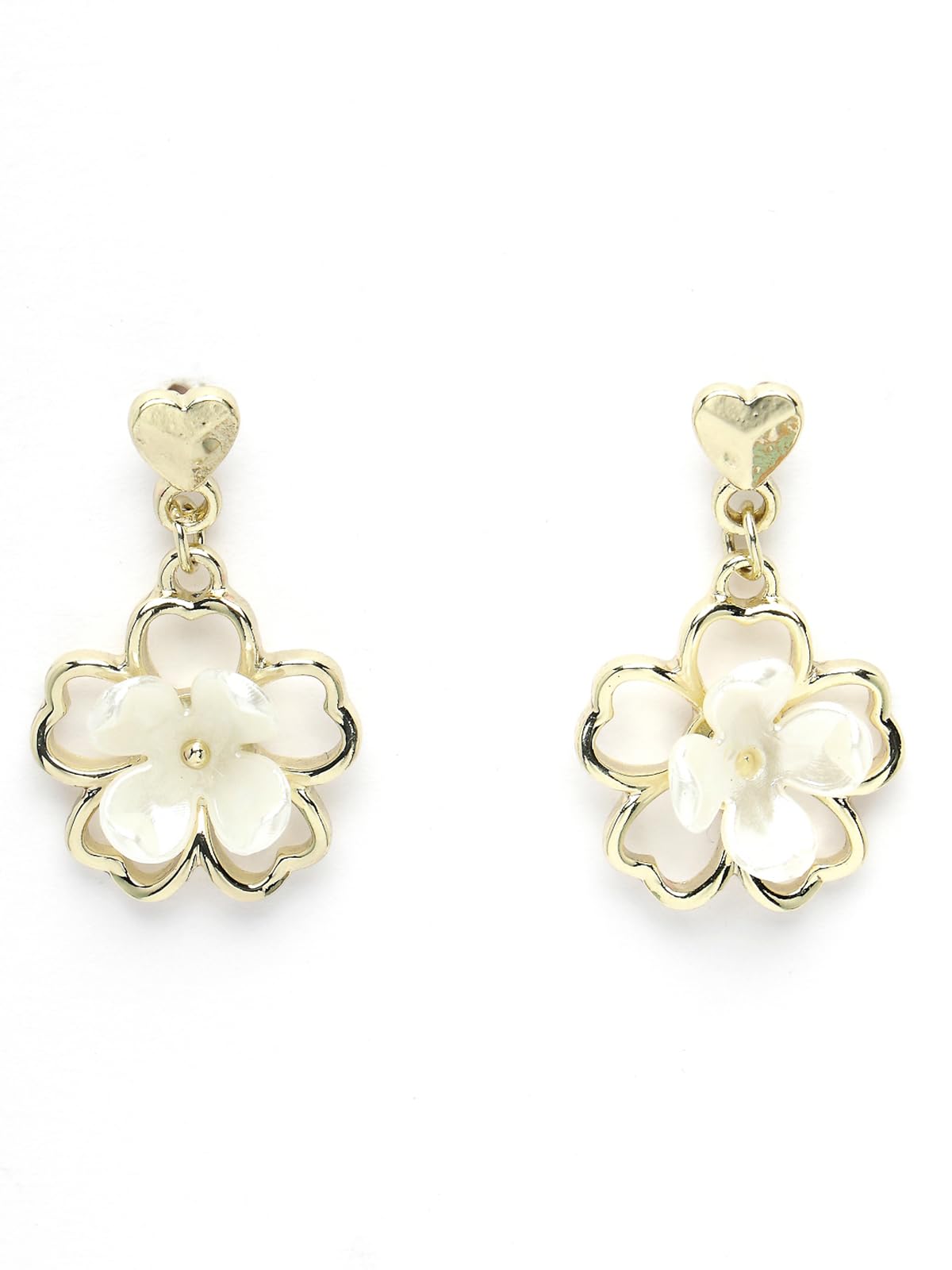 Scintillare by Sukkhi Beautiful Floral Gold Plated Crystals Studs Earring for Women & Girls Stylish Fashion|Birthday Gift for Girls & Women Anniversary Gift for Wife|E106666 (B0CQFZ1DYK) Amazon Price History, Amazon Price Tracker