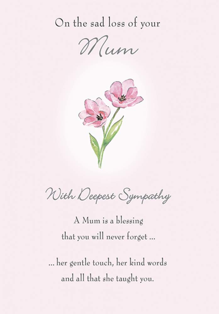 Piccadilly Greetings Traditional Occasion Card Sympathy Mum - 7 x 5 inches