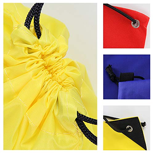 Gymtas met trekkoord, cinch-tassen, opbergzak voor buiten op reis voor picknick, feesttassen, cadeauzakjes met trekkoord, 10 stuks - Image 5