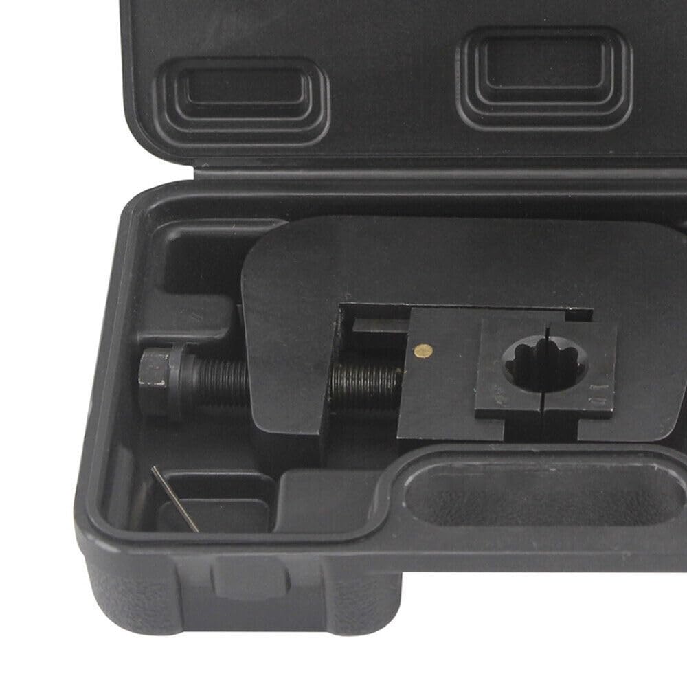 Tragbar Presszange, Auto Klimaanlage Reparaturwerkzeug, Schlauchpresse Zange, Kfz Klimaservice Set, Klimaleitungen Reparatur Kit, Langlebiges Eisen, 4 Matrizen