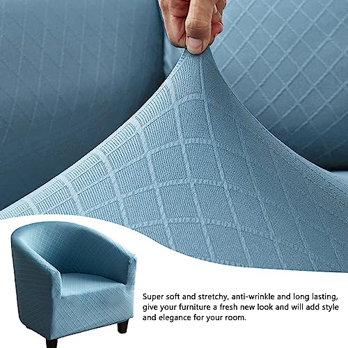 Funda elástica para sillón gris oscuro protector de muebles lavable 6