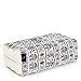 LEEWADEE Bloque de Yoga pequeño – Cojín Alargado para Pilates y meditación, cojín para el Suelo Hecho de kapok Natural, 35 x 18 x 12 cm, Negro Blanco