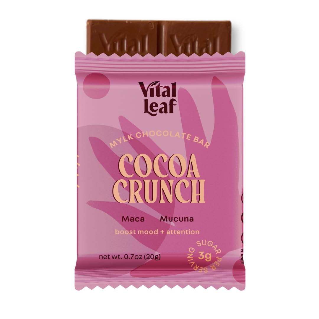 Amazon.com : Vital Leaf Cocoa Crunch Mylk Chocolate Mini Bar