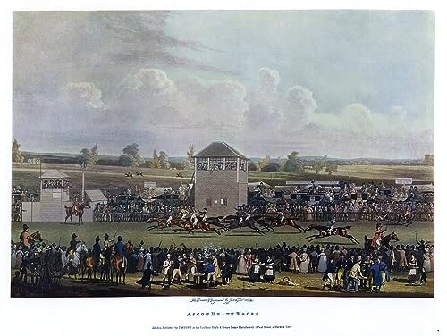 Peinture sur toile courses d'Ascot Heath par Pollard 60x90cm