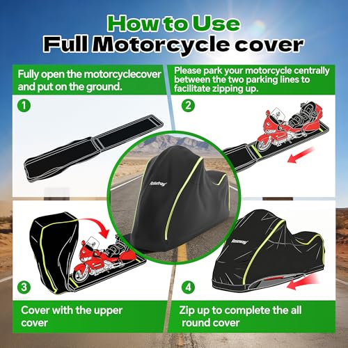 Rosefray Fully Enclosed Motorcycle Cover