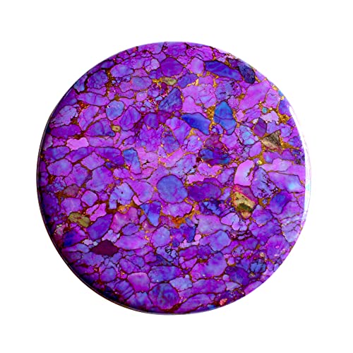 Cabochon violet en cuivre turquoise d'exception pour haute fantaisie