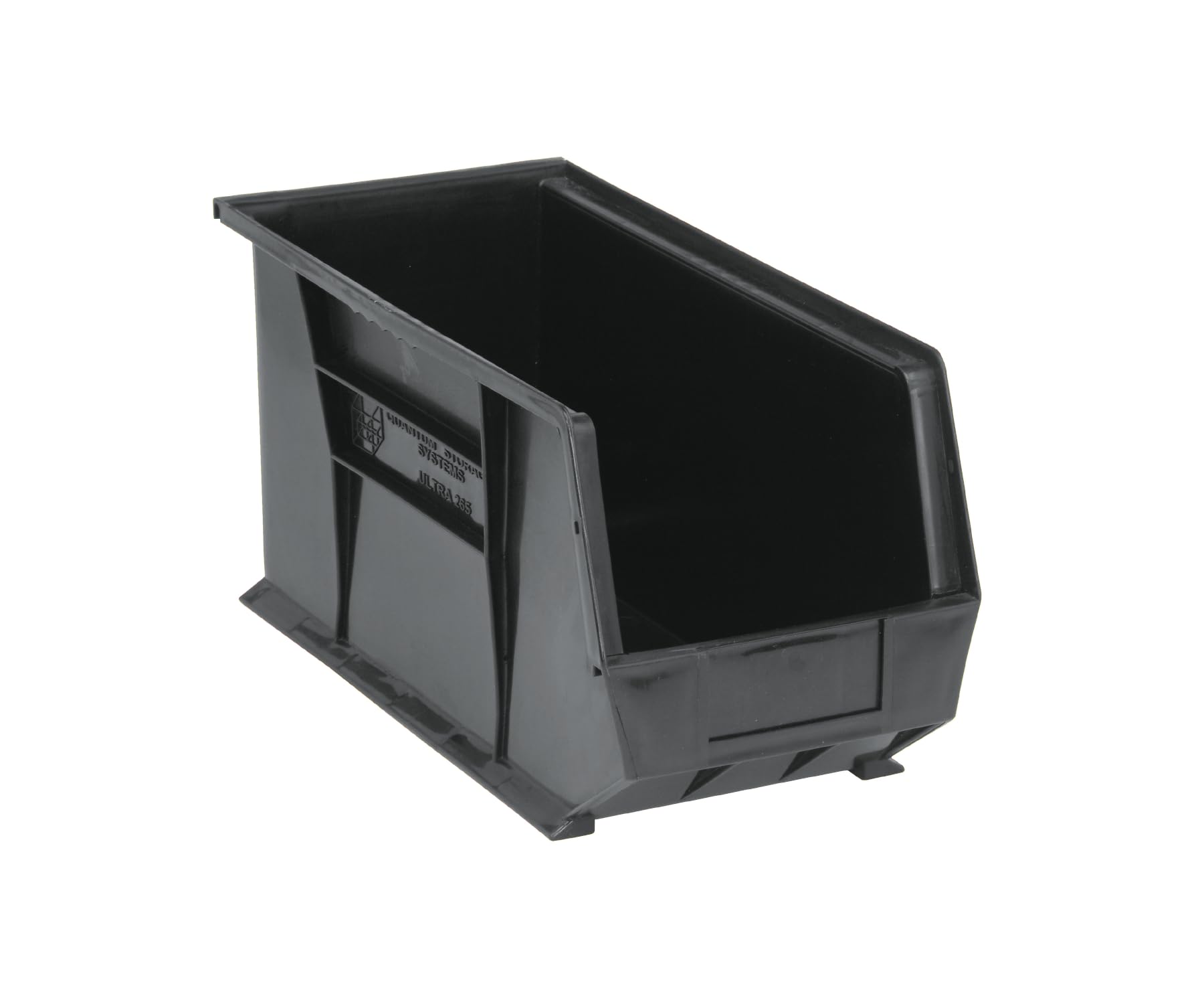 Quantum Storage K-QUS265BK-2 2-Pack Ultra-Stack and Hang Bins, 18" x 8-1/4" x 9", Black