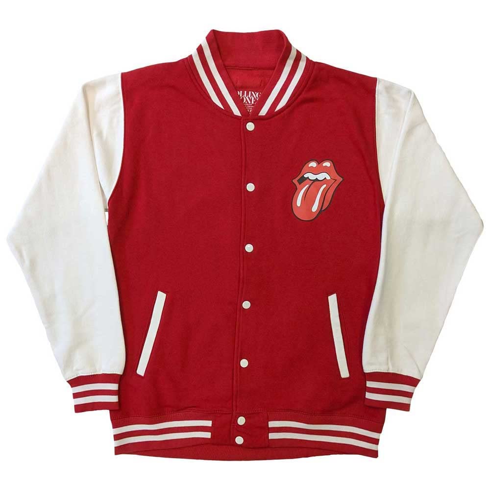 ジャケット・アウター THE ROLLING STONES/LIPS&TONGUE The Rolling Stones Varsity Jacket Classic Tongue Logo