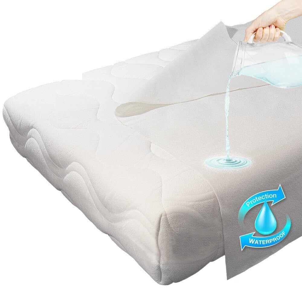 Traversa Impermeabile Tessuto Spugna Cotone Pvc Coprimaterasso Salva Divano Culla Letto 140x1000 Cm
