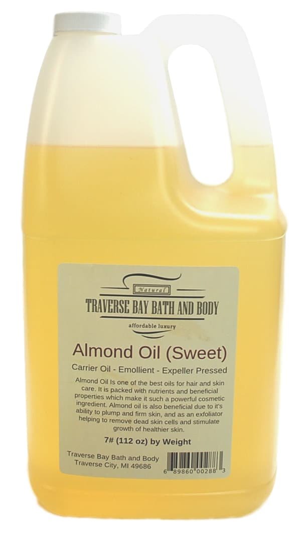 Sweet Almond Oil. Soap Making Supplies. Cold Pressed. 7 pounds Gallon