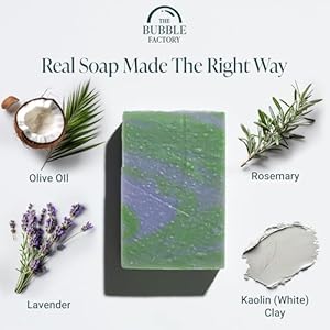 Handmadenaturalbathbodysoapbarveganallnaturalpalmoilfreemadeinusawithsheabutteressentialoilslavenderrosemary3bars Urban Country Home Decor Handmade natural bath body soap bar vegan all natural palm oil free made in usa with shea butter essential oils lavender rosemary 3 bars urban country home decor