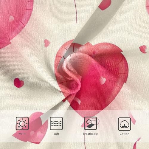 Pink Red Heart Balloons Girl Panties Cute Girls Underwear Toddler Cotton Personalized Kids Briefs Undies 2t3