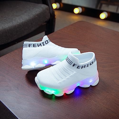 Boys Girls Knit Glitter Sneakers High Top Non Slip Running Walking Sparkle Sport Shoes Breathable Comfy Kids Sneakers3