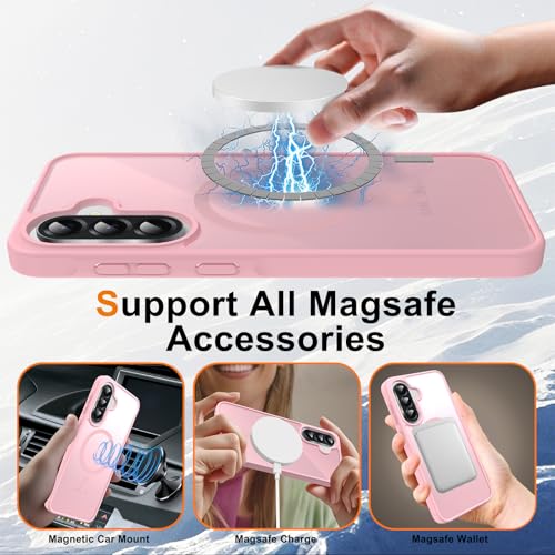 Coque Samsung A56 5G compatible MagSafe avec verre de protection écran - 2