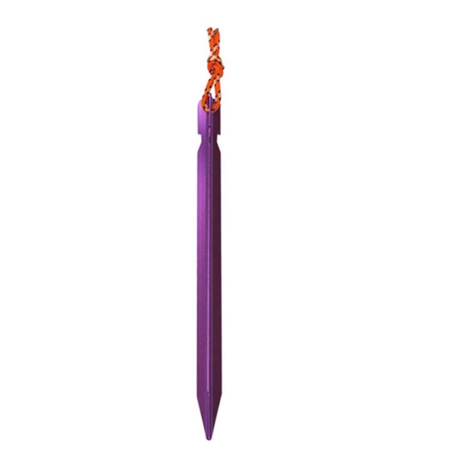 Gwoździe do namiotu 10 sztuk/zestaw 18 cm Kołki do namiotu ze stopu aluminium z liną Stawka Camping Sprzęt do wędrówek pieszych Na zewnątrz Namiot podróżny Akcesoria Namiot stały (fioletowy)