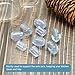 MECCANIXITY Kitchen Sink Rack Feet 5mm ID x 10.5mm OD PVC Sink Replacement Feet for Protective Sink Grid, Clear Pack of 40