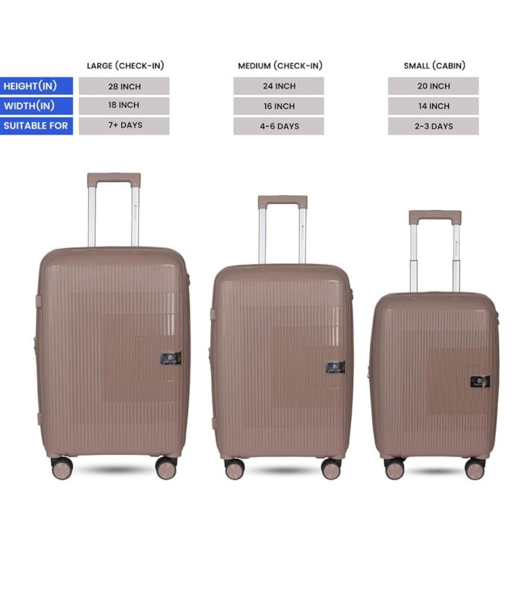 20inch Trolley Bag with Vanity, Waterproof
