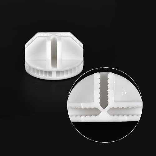 Miniatura 4 de uxcell Conectores de cubo de alambre de plástico, clip de hebilla de rejilla de 1.496 x 0.906in para organizador de gabinete de estanterías de