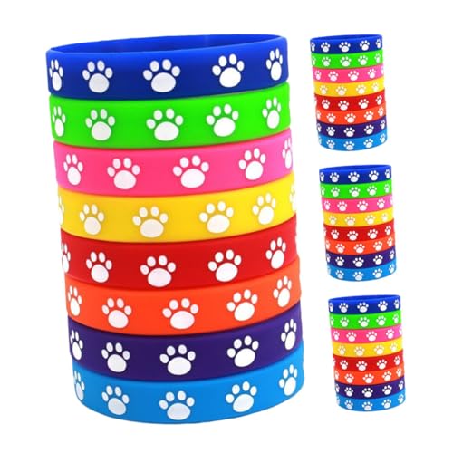 FUNOMOCYA 32 Pulseras De Silicona con Forma De, Elásticas, Impermeables, Ideales para Rellenar Bolsas De, para Cumpleaños, Fiestas, Etc.