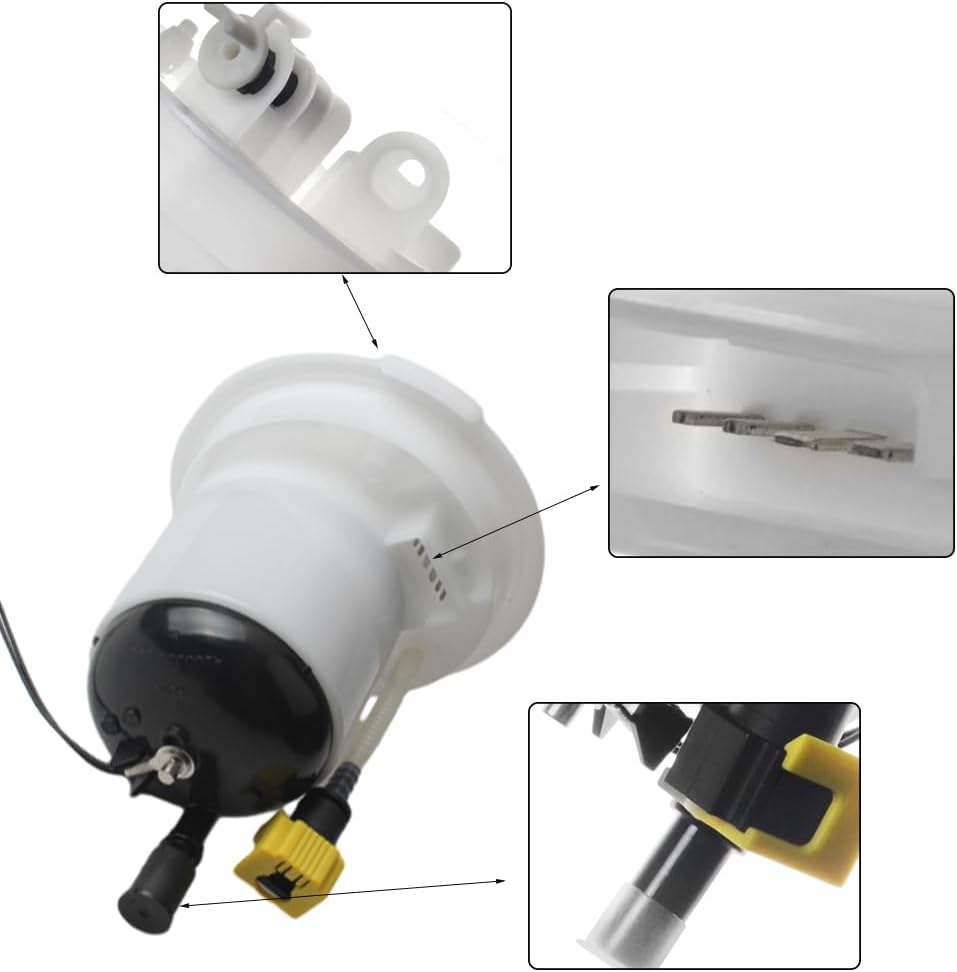 Fuel Filter, Fuel Filter Assembly, Compatible with Land Rover Range Rover V8 5.0L L322 Series 2010-2012, Replaces LR014995, LR043154